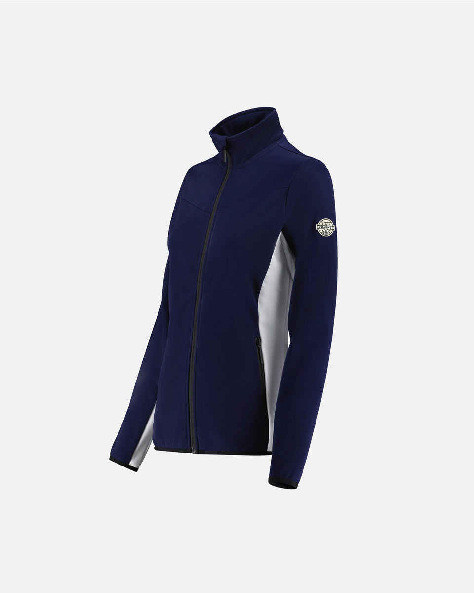 NAVY FLEECE JACKET WOMEN HUSKY