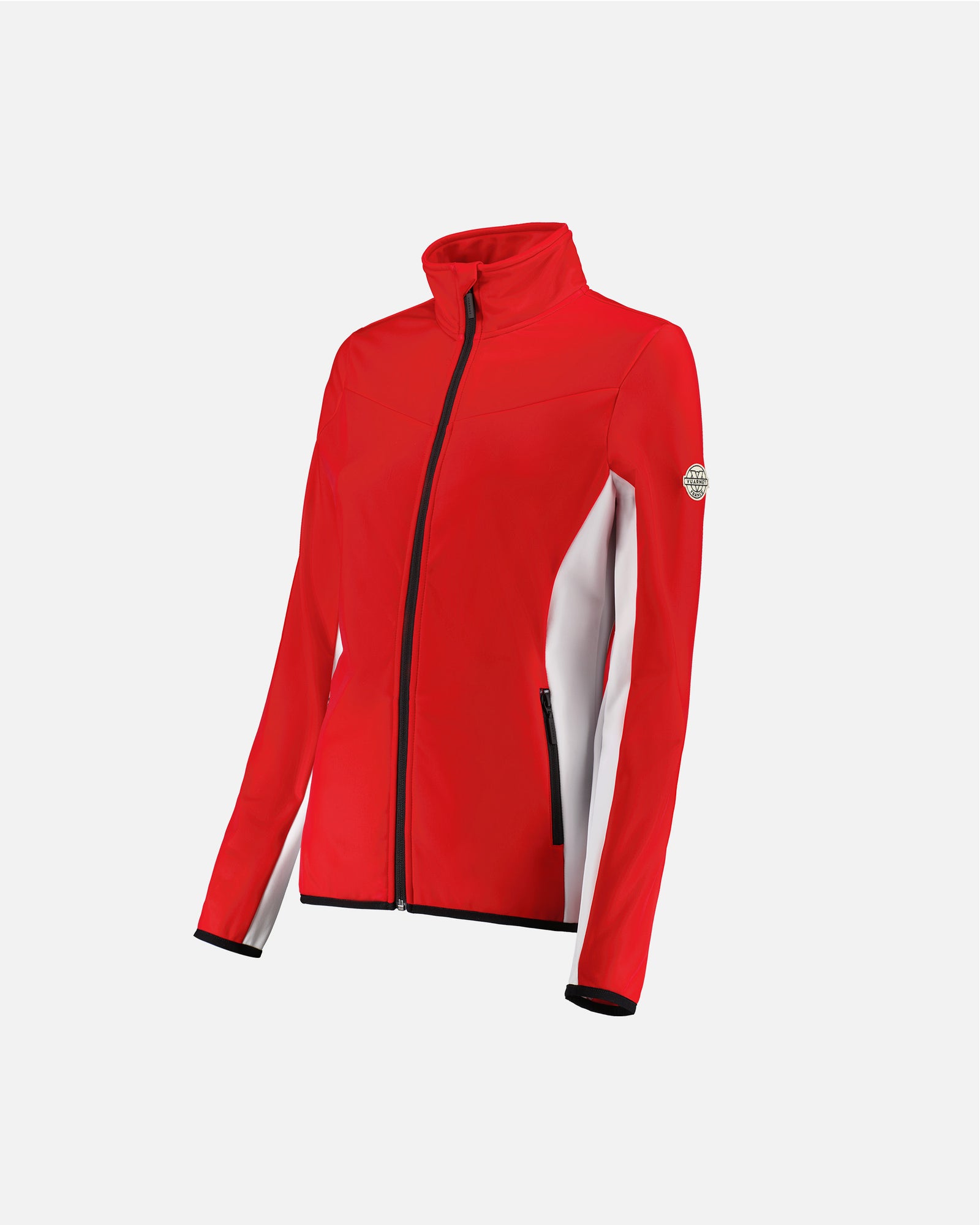 RED FLEECE JACKET WOMEN HUSKY