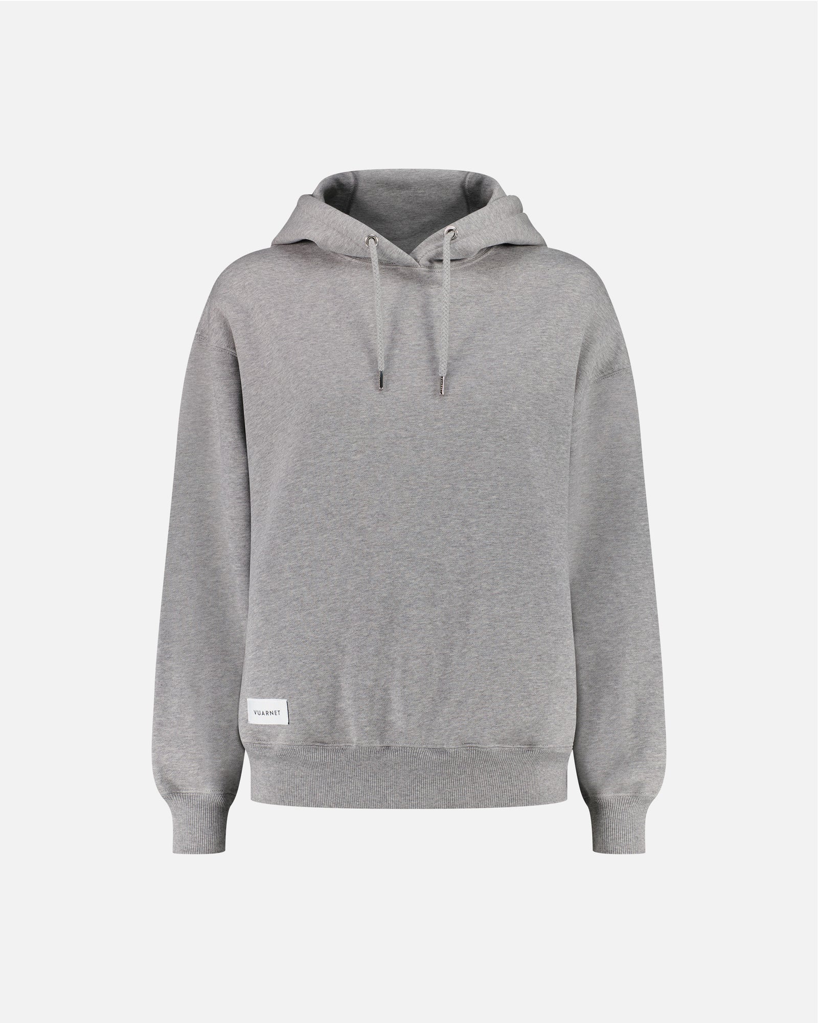 GREY HOODIE WITH LOGO FOR WOMEN