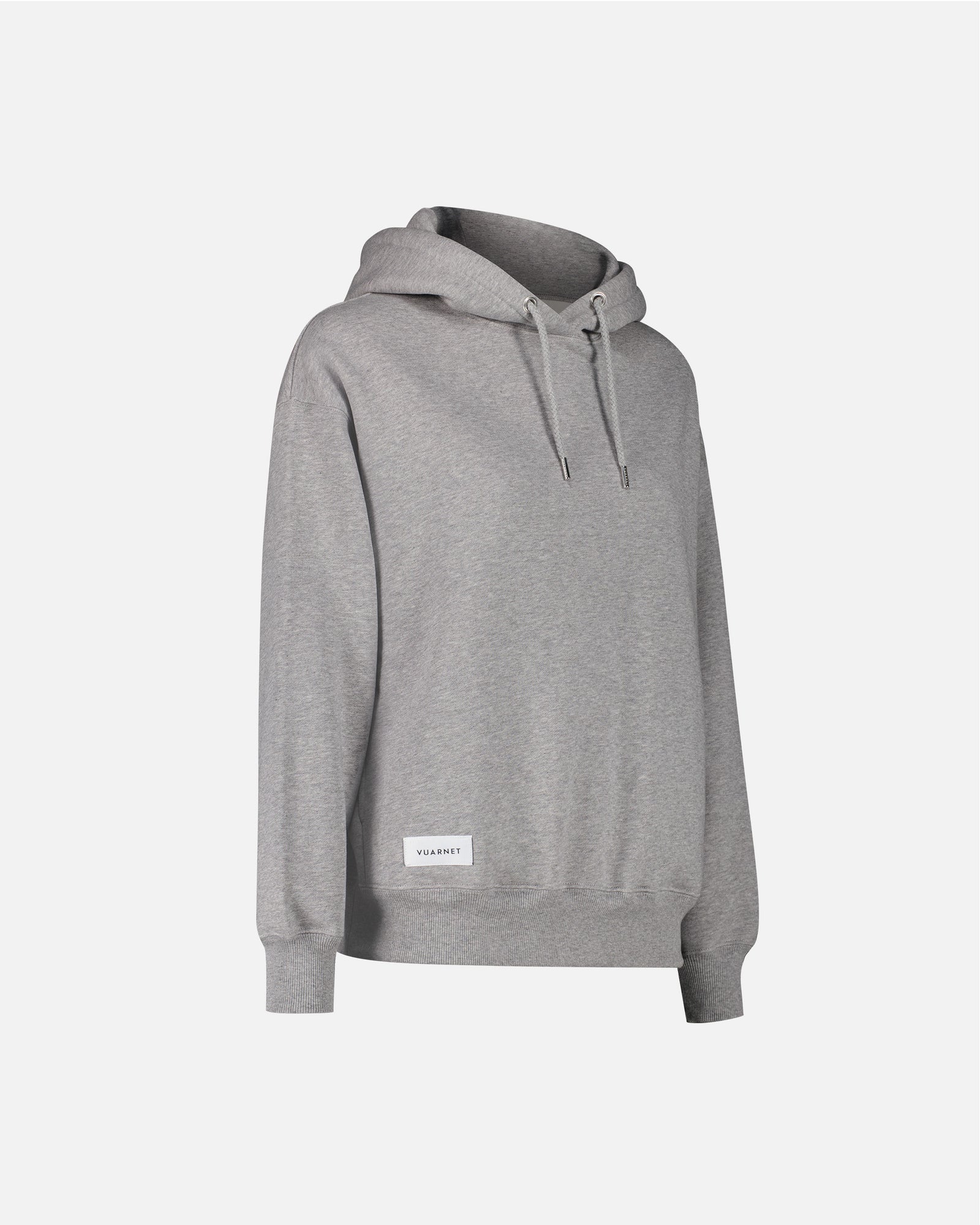 GREY HOODIE WITH LOGO FOR WOMEN