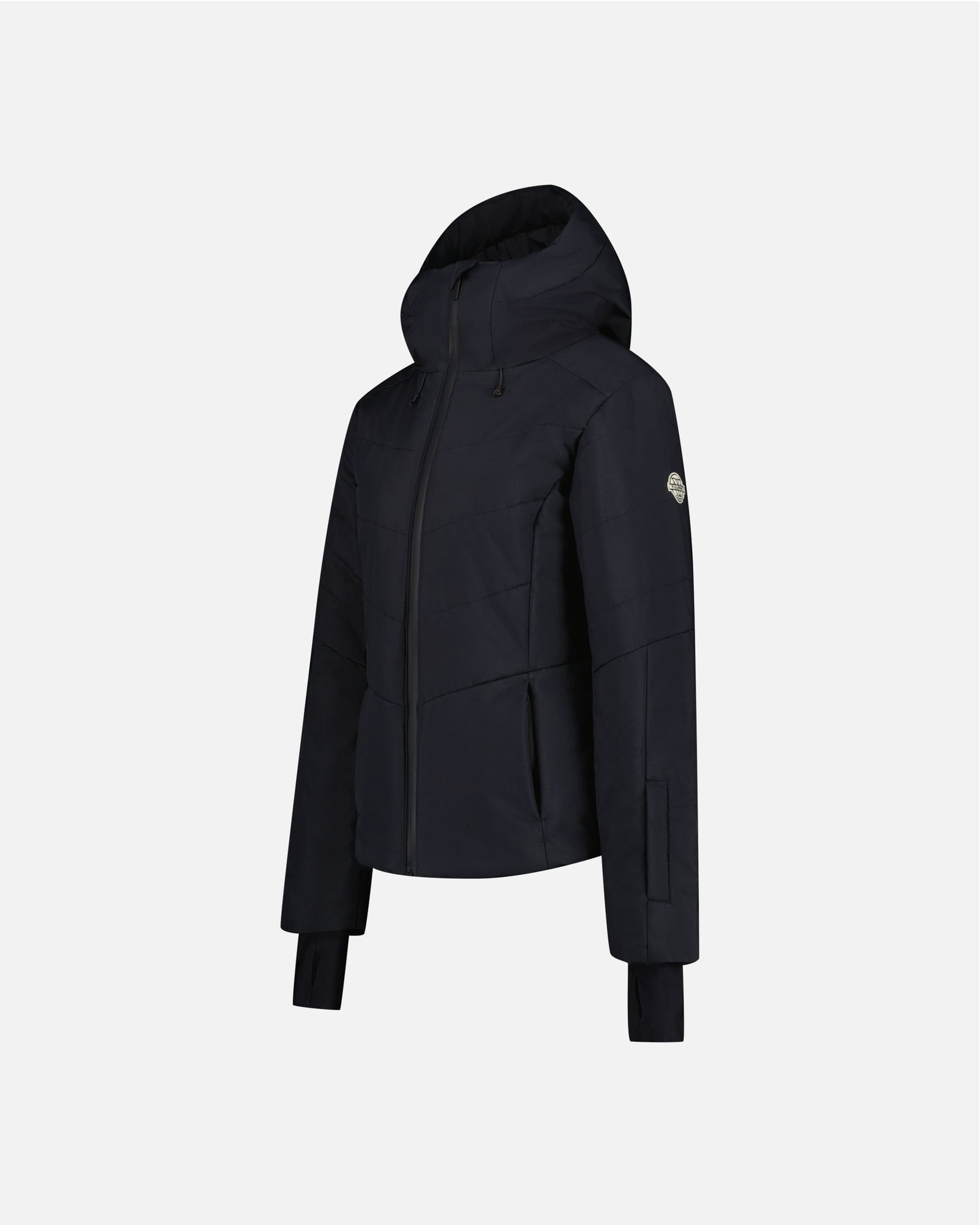 BLACK SKI JACKET WOMEN APEX