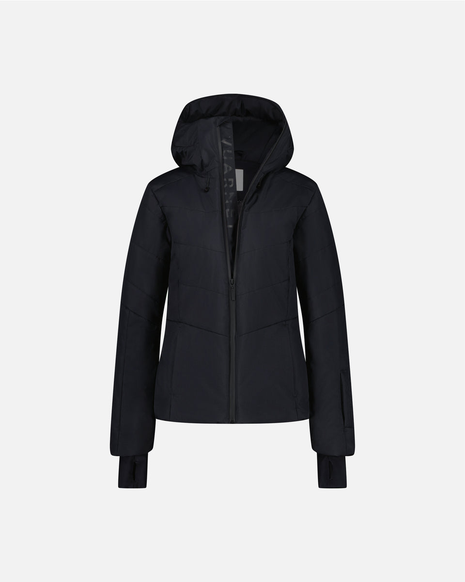 BLACK SKI JACKET WOMEN APEX