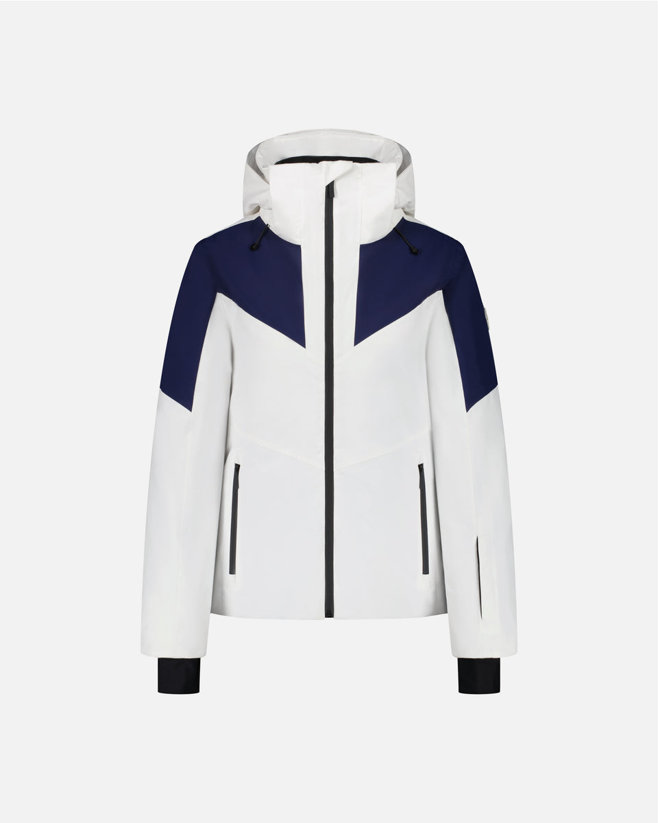 WHITE/RED SKI JACKET WOMEN SPIRE