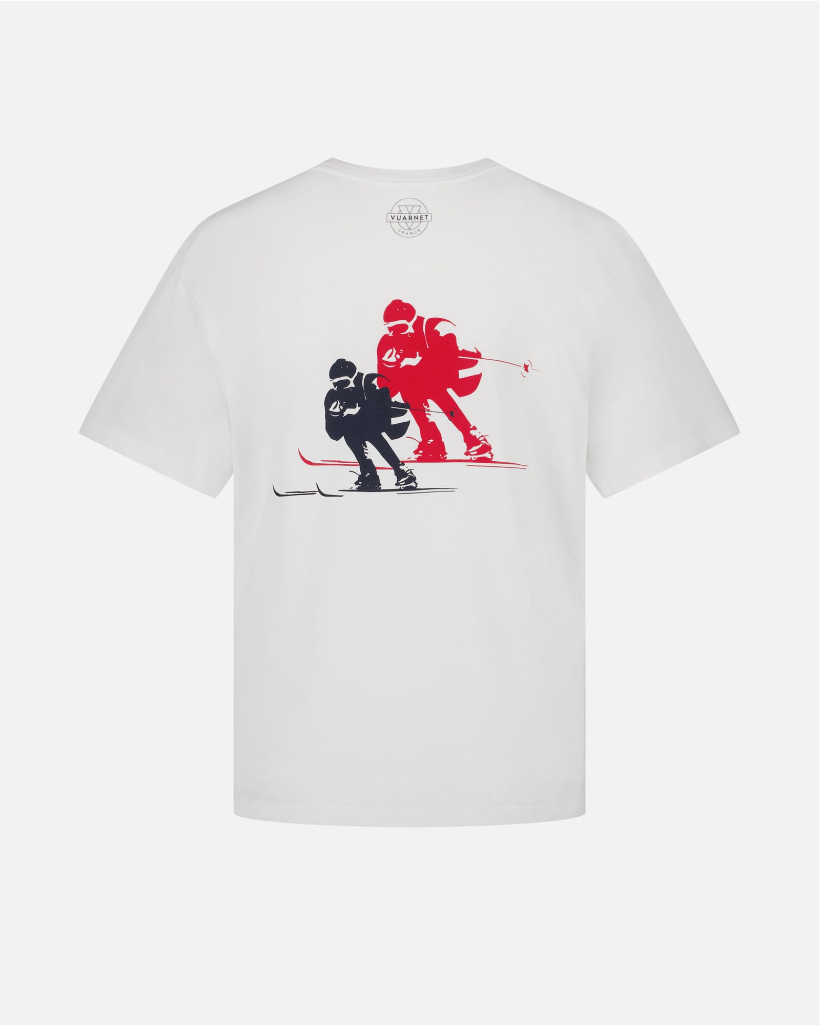 WHITE T-SHIRT WOMEN SKIER