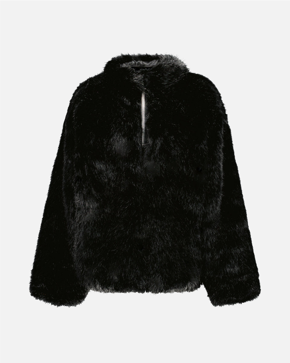 FAUX FUR PUFFER