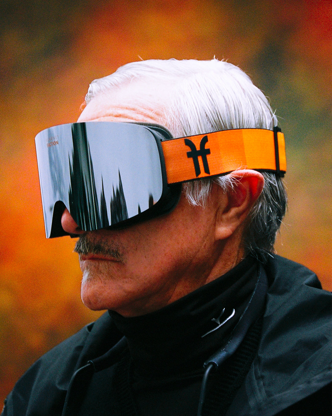 Vuarnet x Faction Orange et noir - Masque de ski sport